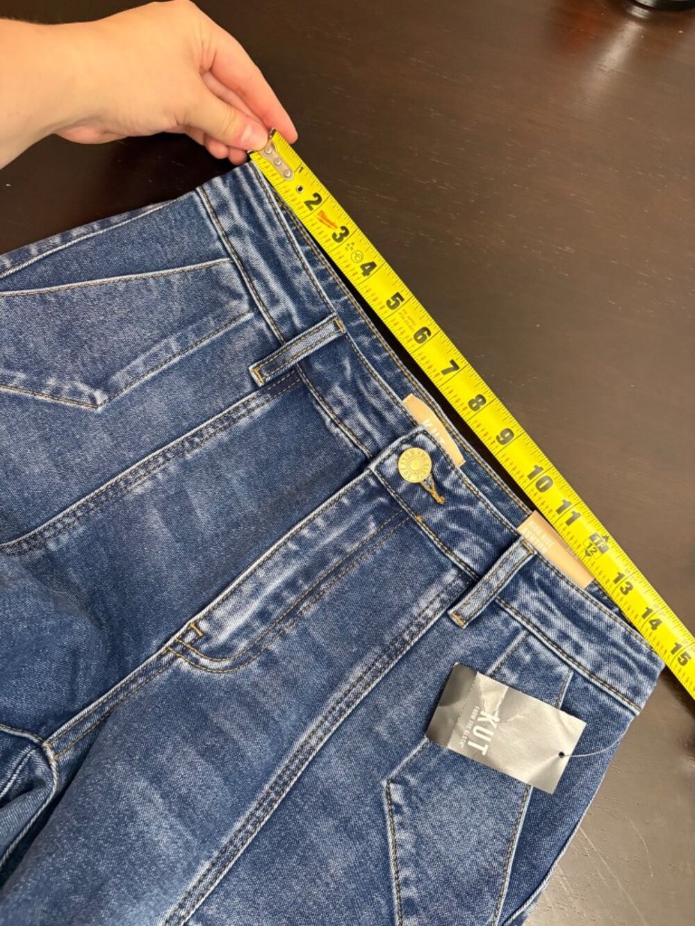 NEW Kut From the Kloth Ashton Barrel Leg High Rise Jeans Medium Blue Utility 6 - Picture 8 of 10
